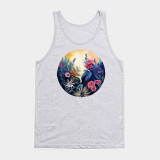 Floral Spring Watercolor Tank Top